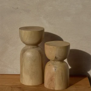 Portavelas madera
