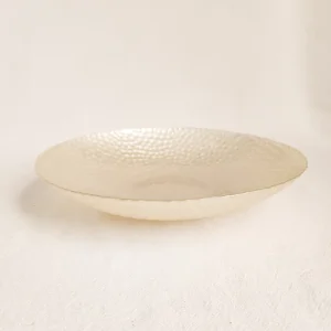 BOWL GRANDE DE VIDRIO SAHRA PEARL 30 CM.