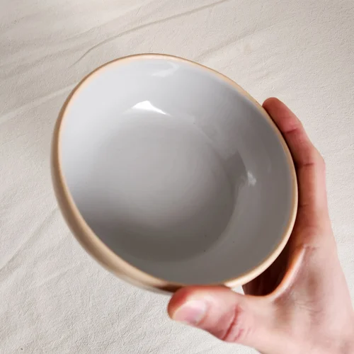 BOWL KORBA GRIS CLARO BRILLANTE 14.5 CM. - Imagen 3