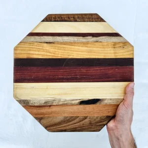 TABLA PIZZERA OCTOGONAL MADERA COMBINADA