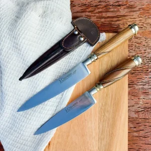 CUCHILLO 3 claveles | CABO MADERA