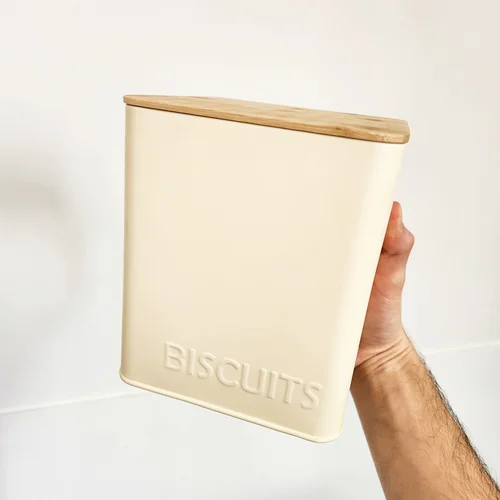 LATAS TAPA BAMBOO CREMA - Imagen 5