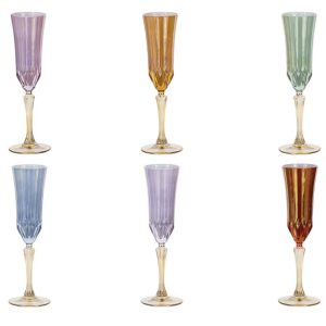 COLORED GOBLET SET FLUTE