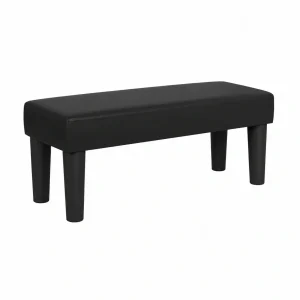 Baúl de Almacenamiento de Cuero Sintético Negro 70x30x30 cm para Dormitorio