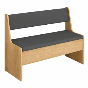 Banco de Comedor Roman Vicco, Roble Dorado, Perfecto para Esquinas, 106.6 x 41.5 cm