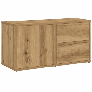 Mueble de TV de Madera Roble 80x34x35,5 cm Soporte y Aparador