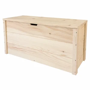 Baúl de Madera Natural Matej para Uso Interior y Exterior
