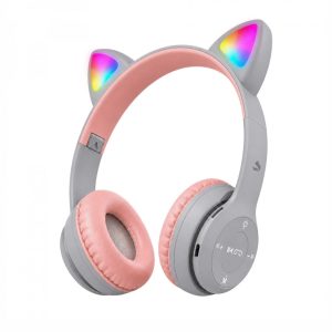 AURICULAR VINCHA BLUETOOTH CAT47M CON OREJITAS ROSA