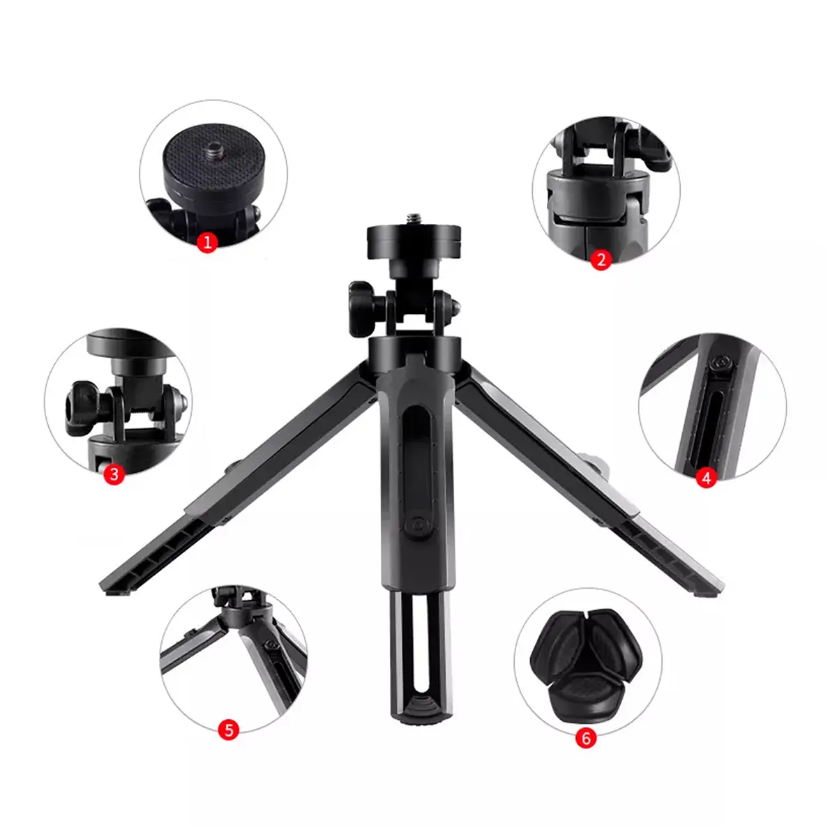 Mini Trípode Compatible con Cámaras C/ Bluetooth - Imagen 5