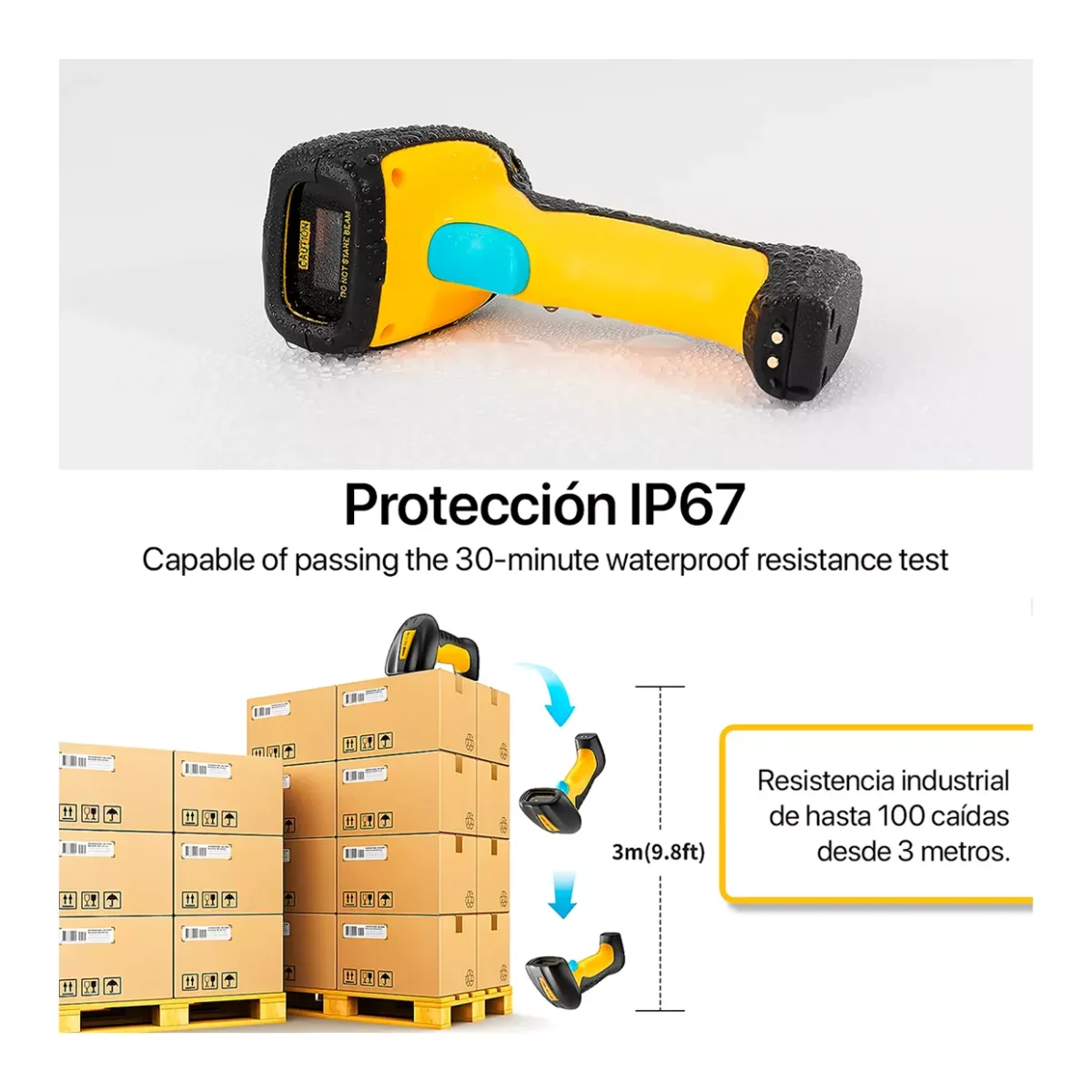 Lector de Código De Barras Y QR c/ Base Carga Netum - Imagen 4