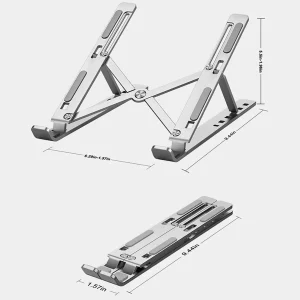 SOPORTE PARA LAPTOP DE ALUMINIO REGULABLE