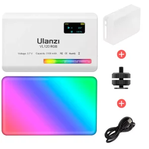 Luz Led Rgb Ulanzi VL120 Filtro Difuminador para Video Fotografía