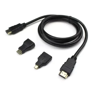 Cable Hdmi FHD Adaptador Hdmi A Mini Y Micro Hdmi 1.5 Metros