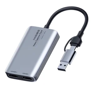 Capturadora De Video con Loop HDMI a Usb A y Tipo C Hagibis