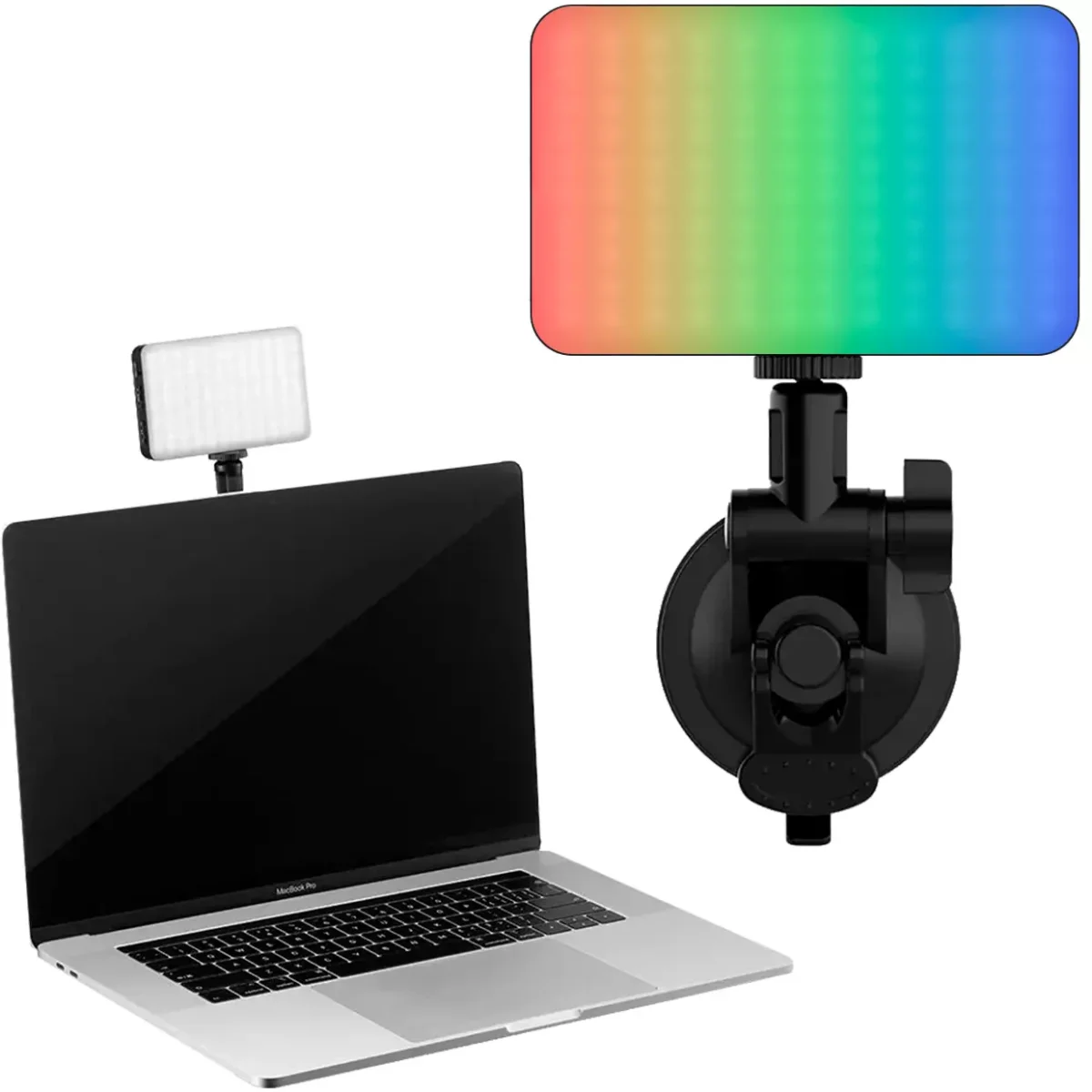 Luz Led Rgb Ulanzi VL120 + Ventosa con adaptador perno 1/4″ + Filtro difuminador - Imagen 2