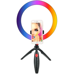 Aro De Luz Led 30 cm RGB Tik Tok Redes + Trípode Multifuncional