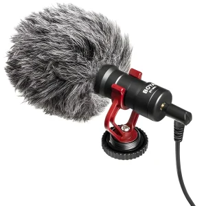 BOYA BY-MM1 Micrófono Cardioide Direccional Alámbrico Vlogs Cámaras DSLR Grabaciones en Exteriores