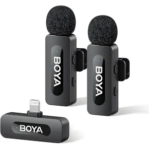 BOYA BY-V2 V2.0 Micrófono Inalámbrico Lightning Ideal Para Grabaciones Profesionales