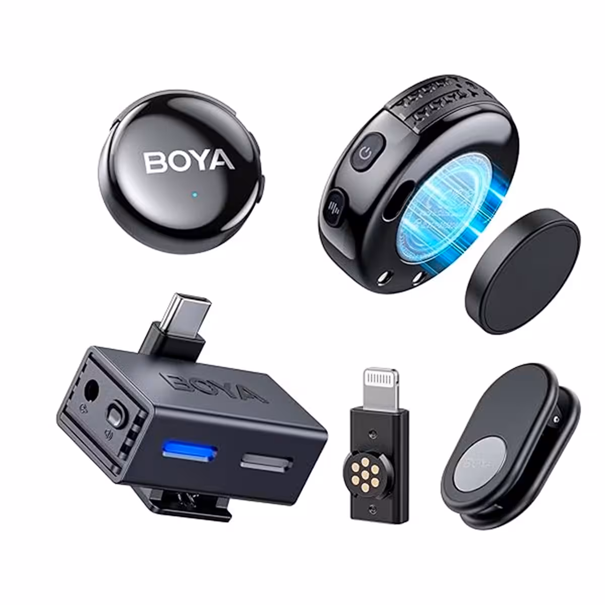Boya Boyalink 3-03 Micrófono Inalámbrico 3 en 1 USB-C y Lightning