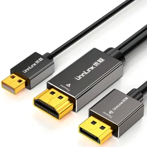 Cable HDMI a DisplayPort Unnlink 1710 4K a 60Hz 2K a 144Hz