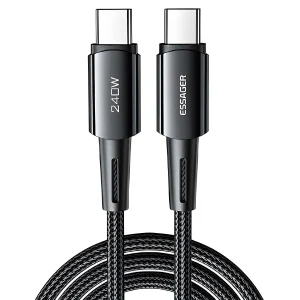 Cable de Carga Rápida Essager USB C- USB C 240W de 1m