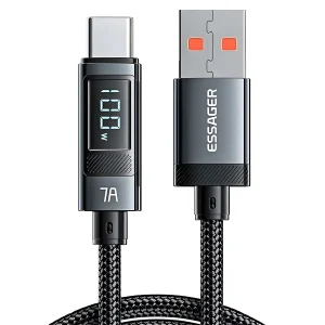 Cable de Carga Rápida 7A 100W Tipo USB C- USB A Essager