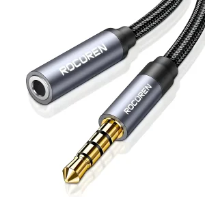 Cable de extensión de audio auxiliar Rocoren de 2m