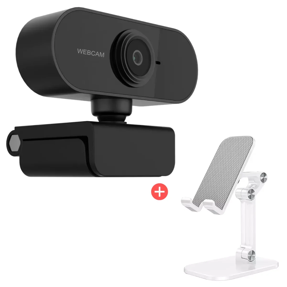 Cámara Web para Pc mas Soporte para Celular Tablet