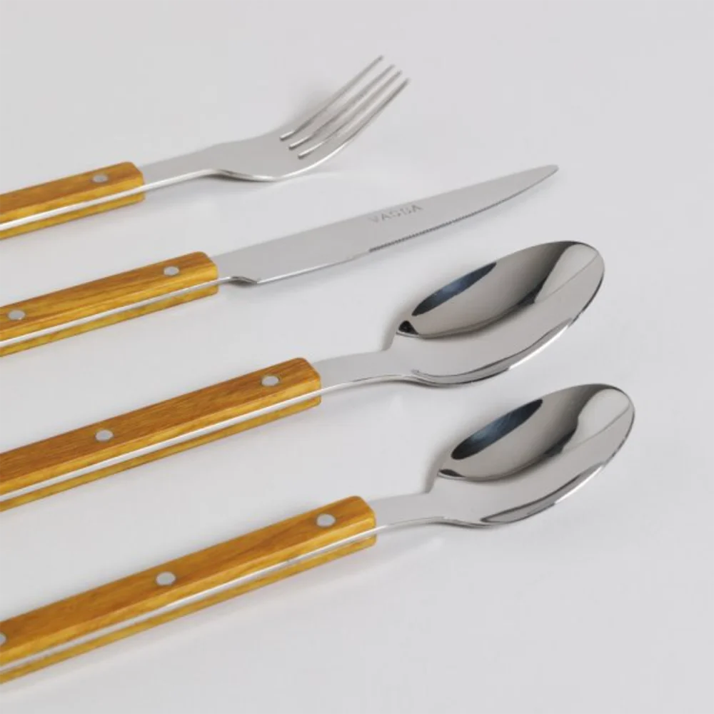 SET X24 CUBIERTOS TOSCANA WOOD - Imagen 2