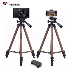 Tripode Profesional 1.25m Weifeng WT-3130 + Adaptador A Celular