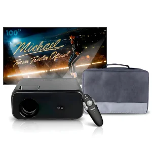 Proyector Smart SD550 Enfoque Manual con Ecran 100″