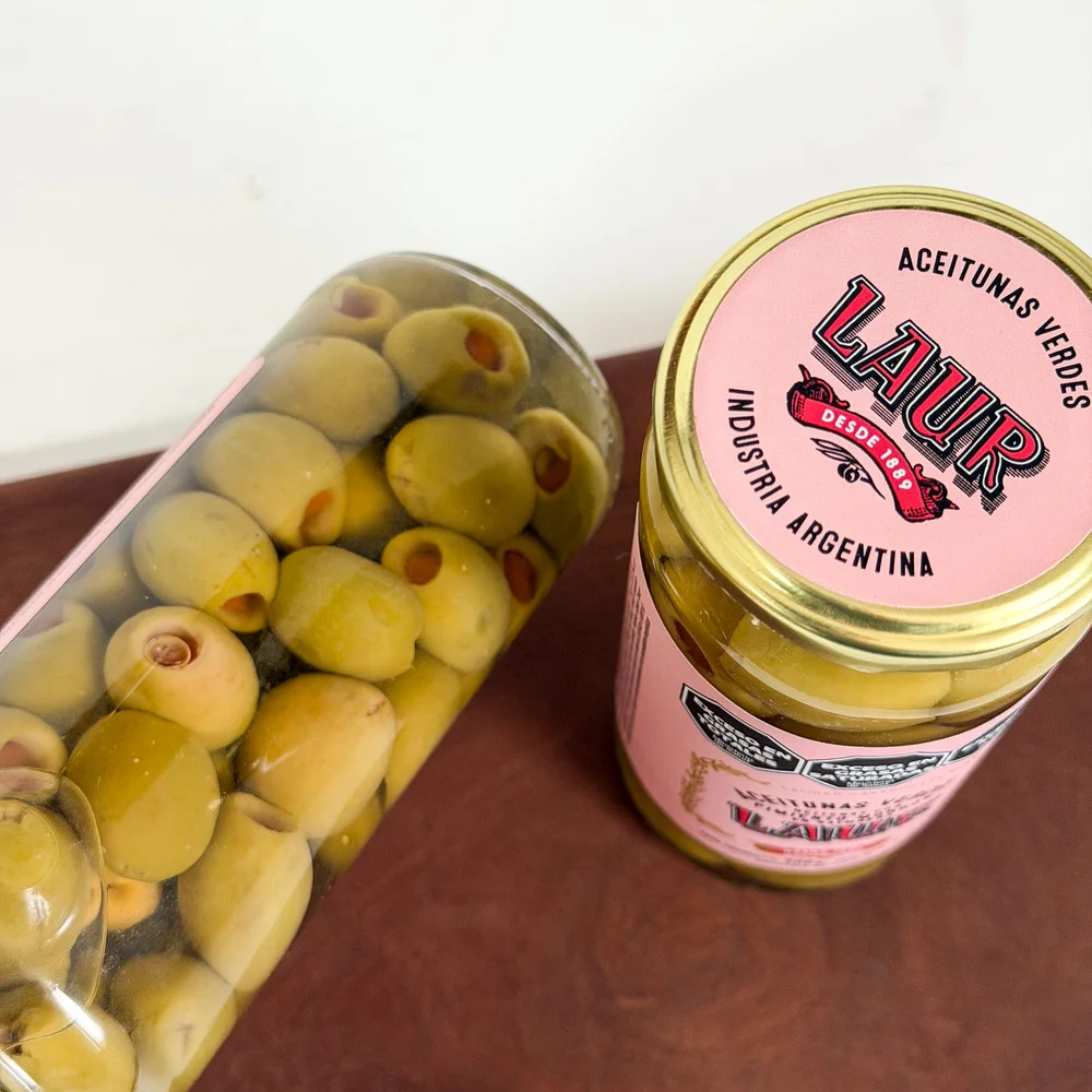 ACEITUNAS VERDES RELLENAS PIMIENTO MORRÓN 330GR - Imagen 3