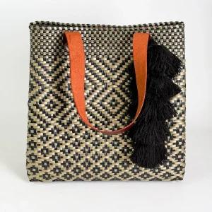 BOLSO HANDBAG MEXICO ROMBOS DORADOS