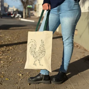 BOLSA TOTE BAG DISEÑO EL GALPÓN VERDE BENETTON