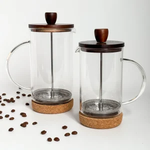 CAFETERA CON EMBOLO BASE CORCHO