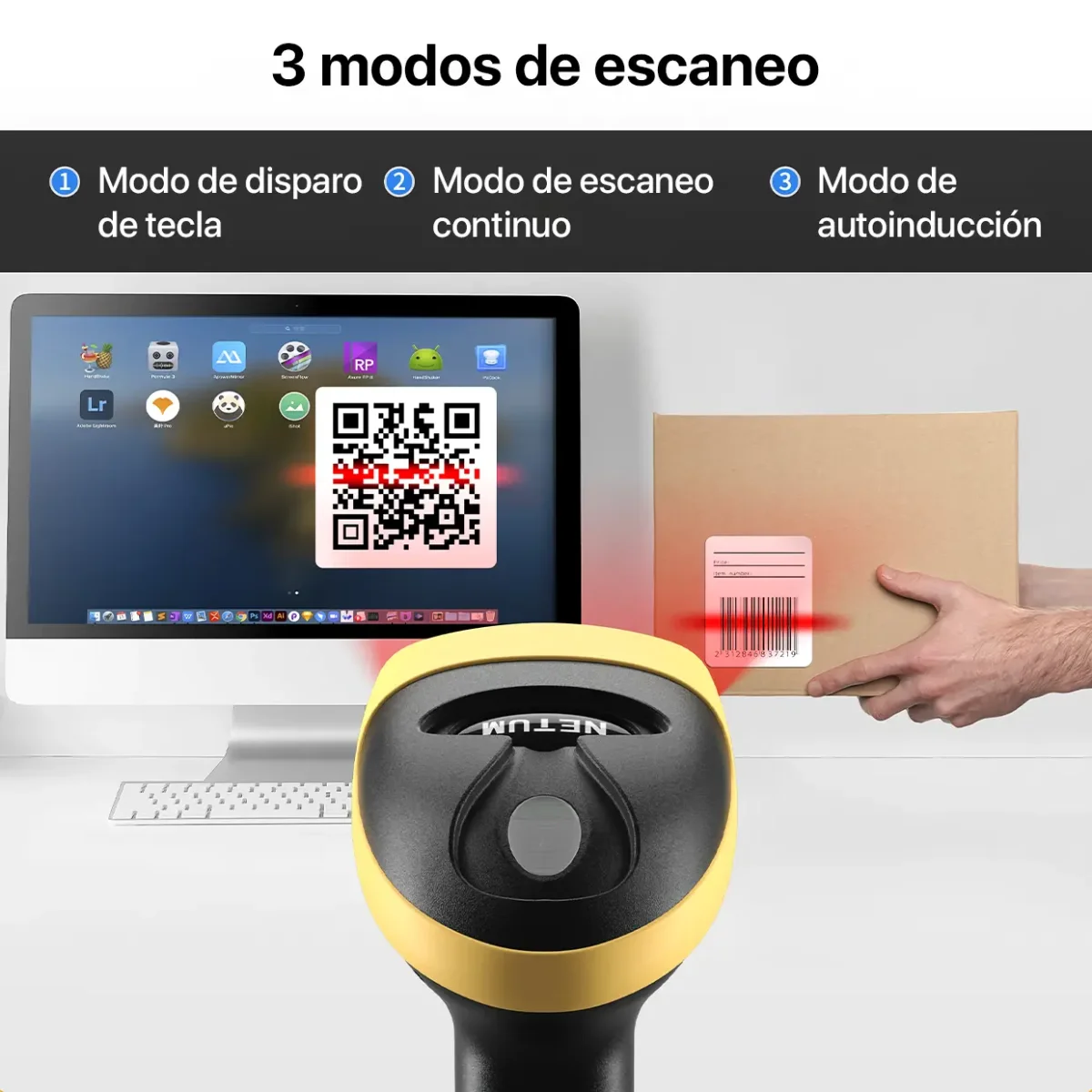 Impresora termica XPrinter 80T + Lector de códigos QR L8BL - Imagen 6