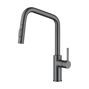 KSS2101-BG Llave Monomando Extraible Black Gun de Cuerpo Escuadra de Acero Inox 304