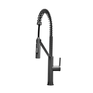 KSS2211-BG Llave Monomando Black Gun de Cuerpo Redondo de Acero Inox 304