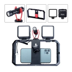 Kit Para Filmación Soporte U-rig Pro + 2 Luces Vl49 Rgb + Microfono