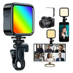 Luz Led RGB Recargable AY-83 Con Soporte Clip