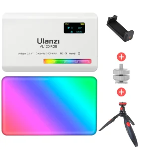 Luz Led Rgb Ulanzi Vl120+ Clip WT-31M + Trípode
