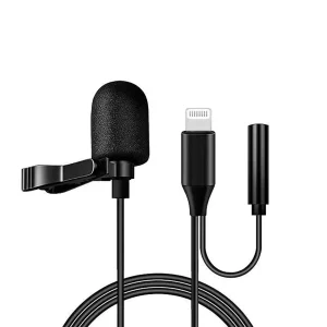 Micrófono Lavalier Solapero Lightning Supervición De Audio