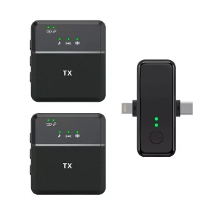 Micrófono Lavalier Inalámbrico Dual Para iPhone Tipo C Cámaras