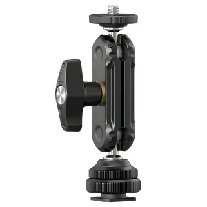Montura Doble Rótula Ulanzi R098 Zapata Fría y Rosca 1/4″