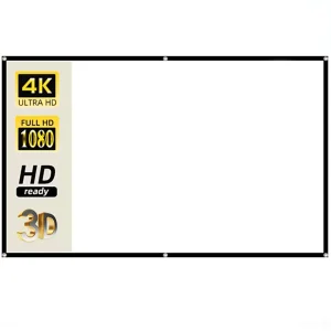 Pantalla Ecran para Proyector H80AZ 80″ de Tela Blanco