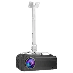 Proyector Smart Android 9.0 Wifi Bluetooth Sd150 + Rack Blanco