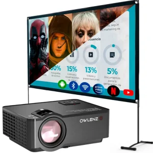 Proyector Smart Sd150  Ecran Blanco Owlenz H120Z