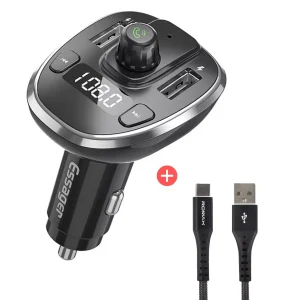 Transmisor Fm Bluetooth Autos Mp3 Cable USB Tipo C
