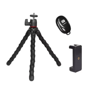 Trípode MT-86D + Clip celular a Trípode + Disparador