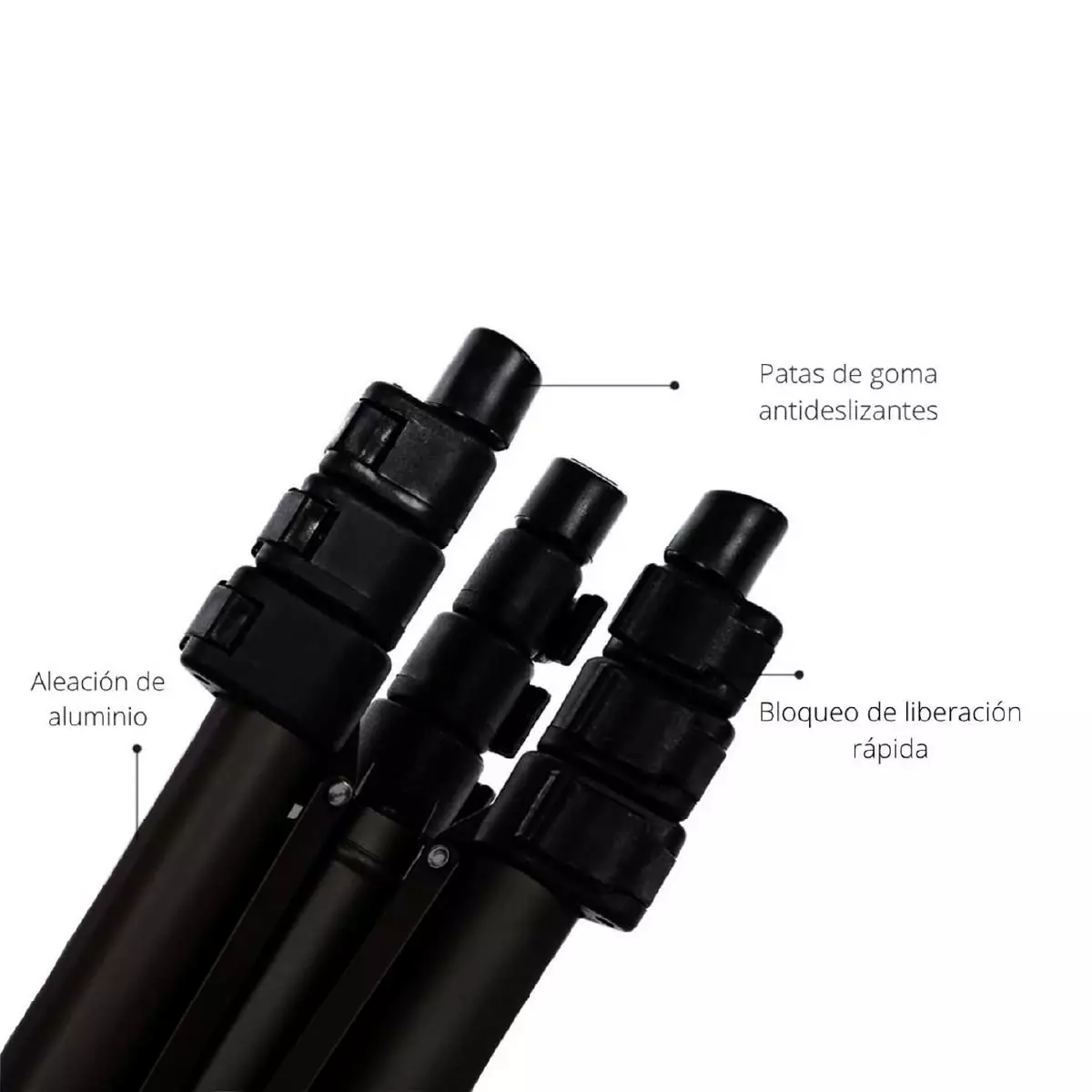 Trípode Profesional Weifeng WT-3130 De 125cm - Imagen 6